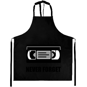 Discover VHS Cassette Tape Never Forget Aprons