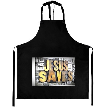 Discover jesus saves Aprons