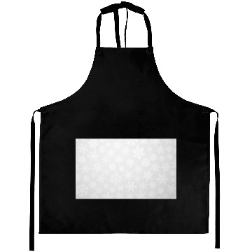 Discover White Snowflakes Christmas Pattern Aprons
