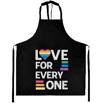 Discover Rainbow unisex love for everyone Aprons