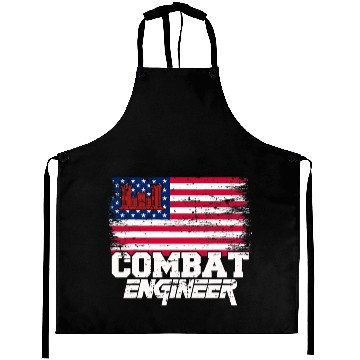 Discover Combat Engineer with American Flag Distressed U S Aprons
