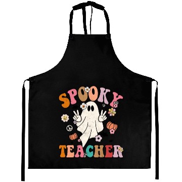 Discover Groovy Halloween Spooky Teacher Cute Halloween Aprons