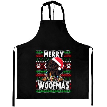 Discover Cute Dog Pajama - Dachshund Dog Lover Christmas Aprons