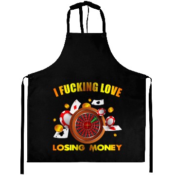 Discover I love losing money Aprons