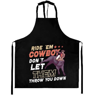 Discover Rodeo Bull Riding Livestock Show Farmer Cattle Aprons