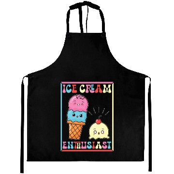 Discover Kawaii Ice Cream Lover Aprons