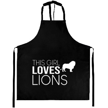 Discover girl lion saying Aprons
