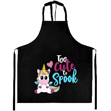 Discover Bat Unicorn - Too cute to spook Aprons