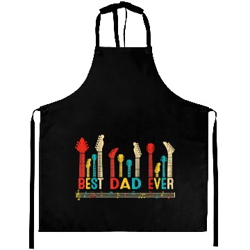 Discover Best Dad Ever Daddy Guitar Vintage Aprons