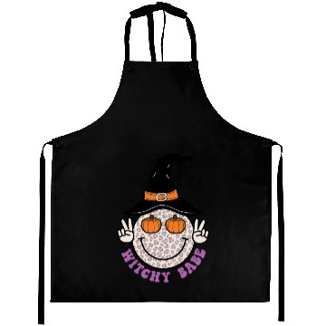 Discover Cute Withcy Babe Halloween Witch Hat Aprons