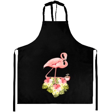 Discover Tropical Flamingo Coffee Lover Aprons
