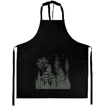 Discover Dark Forest Outdoor Nature Camper Aprons