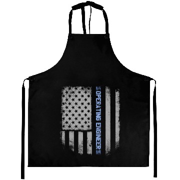 Discover Operating Engineer US Flag Aprons