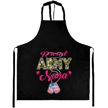 Discover Proud Army Nana US Flag Camo Dog Tags Military Gra Aprons