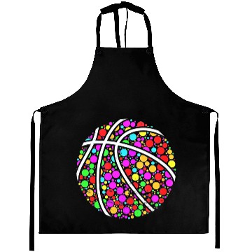 Discover International Dot Day Colored Basketball Polka Dot Aprons