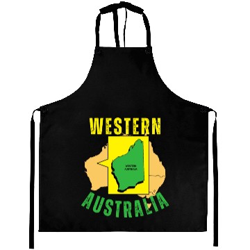 Discover Western Australia Yellow and Green Aprons