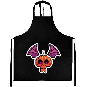 Discover Bat Pumpkin Halloween Aprons