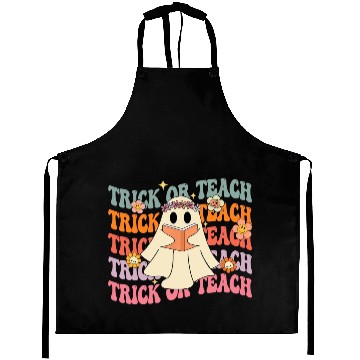 Discover Groovy Trick or Teach Boo Ghost Pre-K Teacher Life Aprons