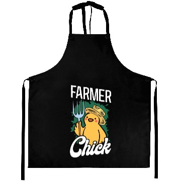 Discover Farming Farmer Girl Chicken Farmer Aprons