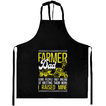 Discover Farming Farmer Dad Father Tractor Aprons