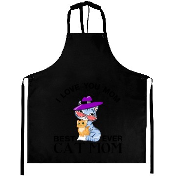Discover best cat mom ever Aprons
