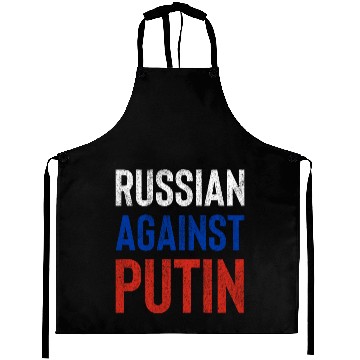 Discover Russian against Putin russia flag grunge Aprons