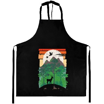 Discover Deer Forest Outdoor Nature Animals Aprons