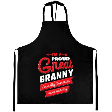 Discover Proud Great Granny Love My Grandkids Grandma Gift Aprons