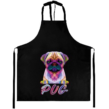 Discover Dog Breed Colorful Pug Aprons
