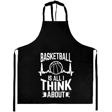 Discover My heart beats for basketball Aprons