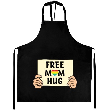 Discover Free Mom Hugs LGBTQ Mother's Support Aprons