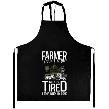 Discover Farming Farmer Tractor Vintage Aprons