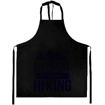 Discover Happiness Is A Day Spent Hiking, Wanderlust Aprons