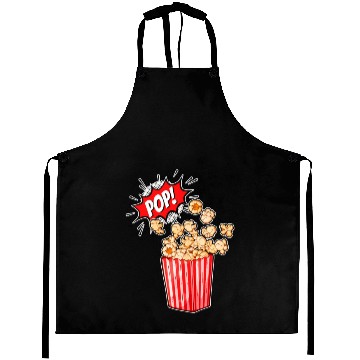 Discover Retro Movie Popcorn Lover Aprons
