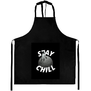 Discover Stay Chill Typography Aprons