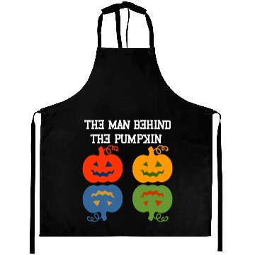 Discover Halloween Pregnancy Man Pumpkin Aprons Funny Part
