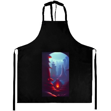 Discover Alien planet landscape Aprons