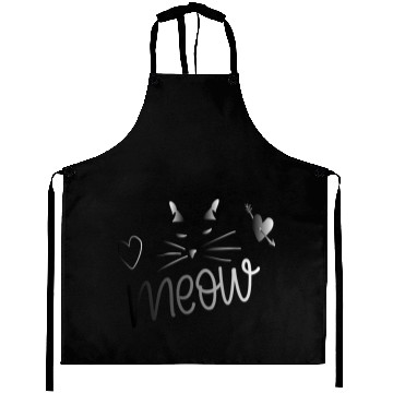 Discover cute cat meow Aprons