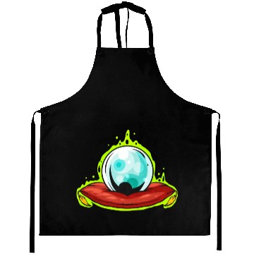 Discover Glass Sphere With Green Shimmer Fortune Teller Aprons