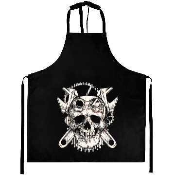 Discover Skull Mechanic Cross Tools Mechanic Aprons