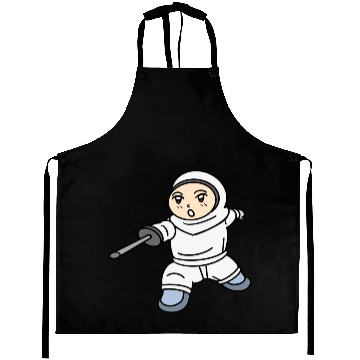 Discover Cartoon kid fencing Aprons