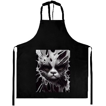 Discover Angry Cat Aprons