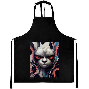 Discover Angry Cat Aprons