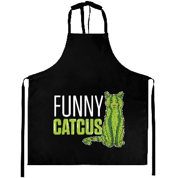 Discover Funny Catcus Cat Mom Gift Aprons