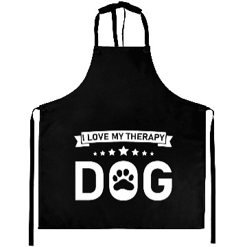 Discover I love my Therapy Dog Aprons