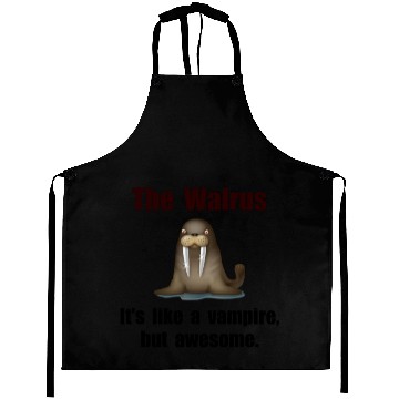 Discover Walrus Vampire Funny Aprons