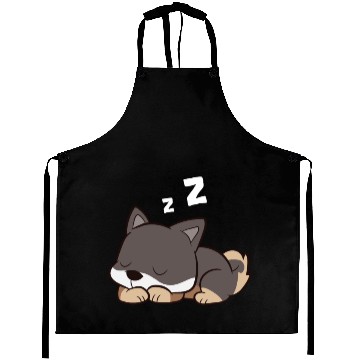 Discover Shikoku Dog Sleeping Kochi-Ken Dog Japan Shikoku Aprons