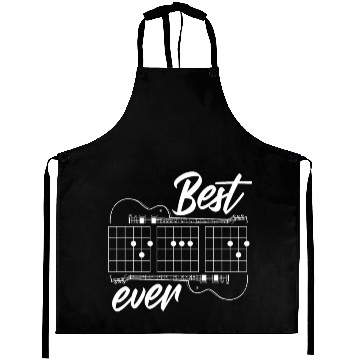 Discover Best Dad Ever - Funny Daddy Guitar Player Musician Aprons