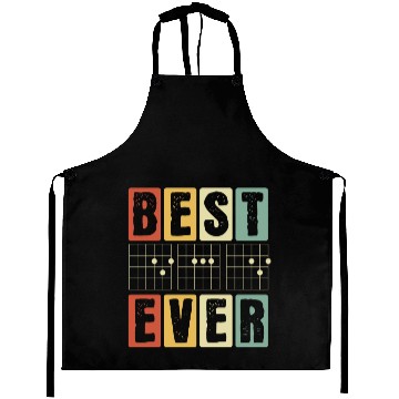 Discover Best Dad Ever - Funny Daddy Guitar Player Musician Aprons