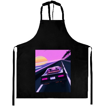 Discover Vaporwave Aesthetic Sports Car Driving Into A Aprons